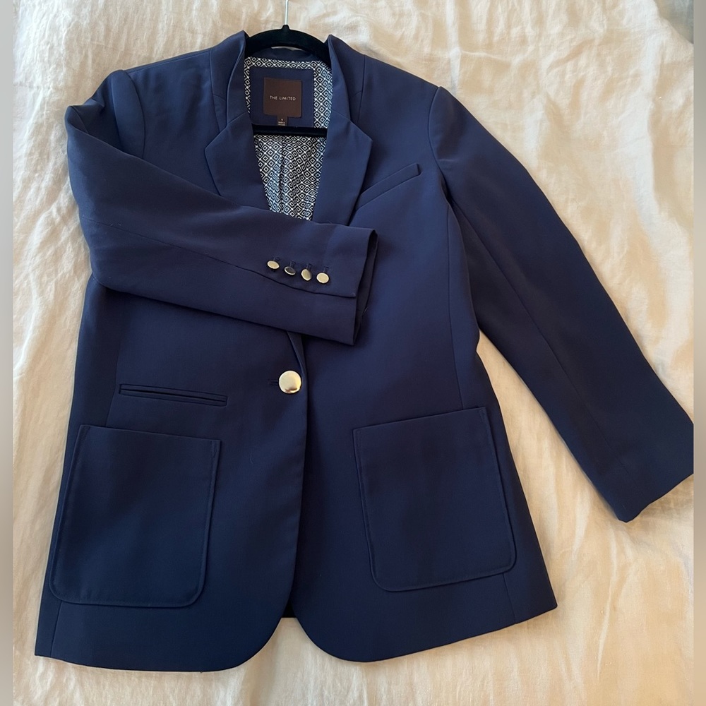 The Limited - Navy Lined Blazer